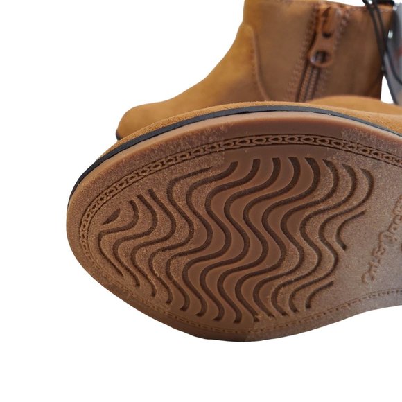 Cat & Jack Brown Boots Toddler Tan Boots Ankle Boots Slip on Boots - Picture 6 of 10